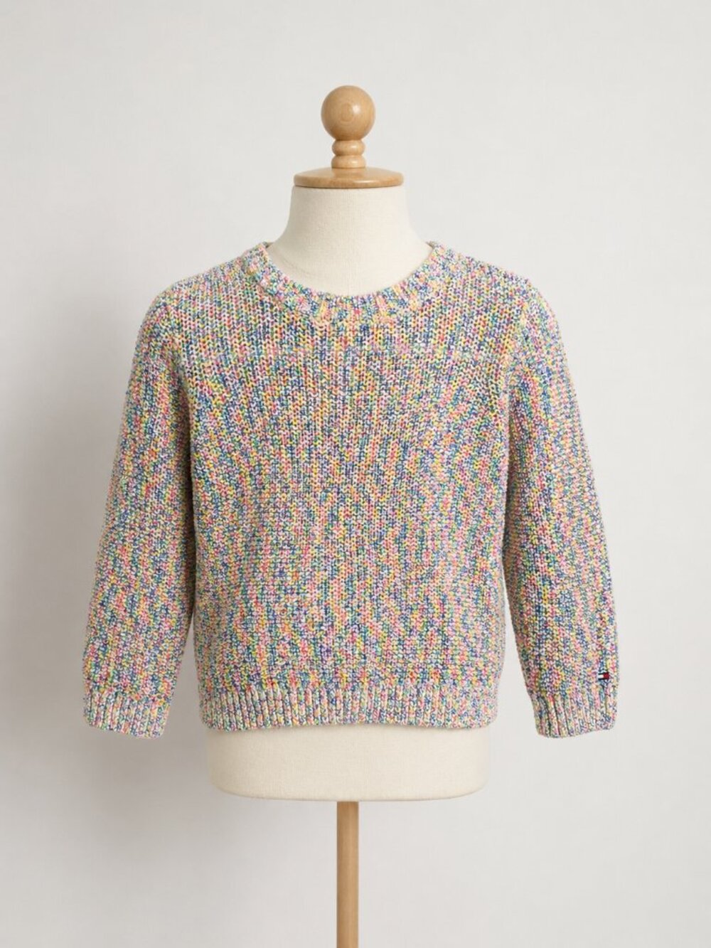 Tommy Hilfiger Baby Girls' Knit Rainbow Sweater – 18 Months